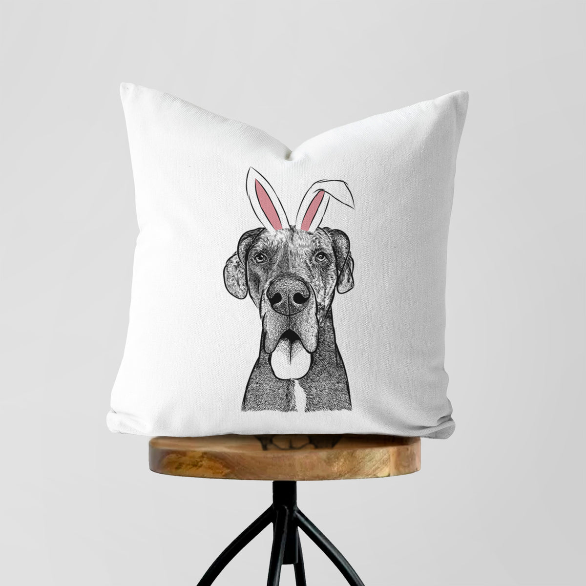Eli the Great Dane - Throw Pillow Cover