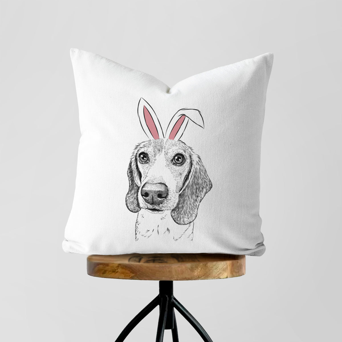 Elvis the Bluetick Beagle - Throw Pillow Cover