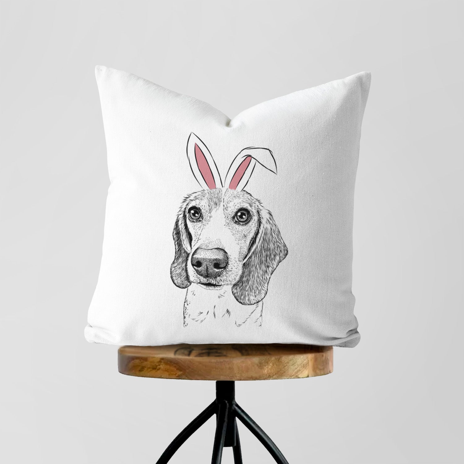Elvis the Bluetick Beagle - Throw Pillow Cover