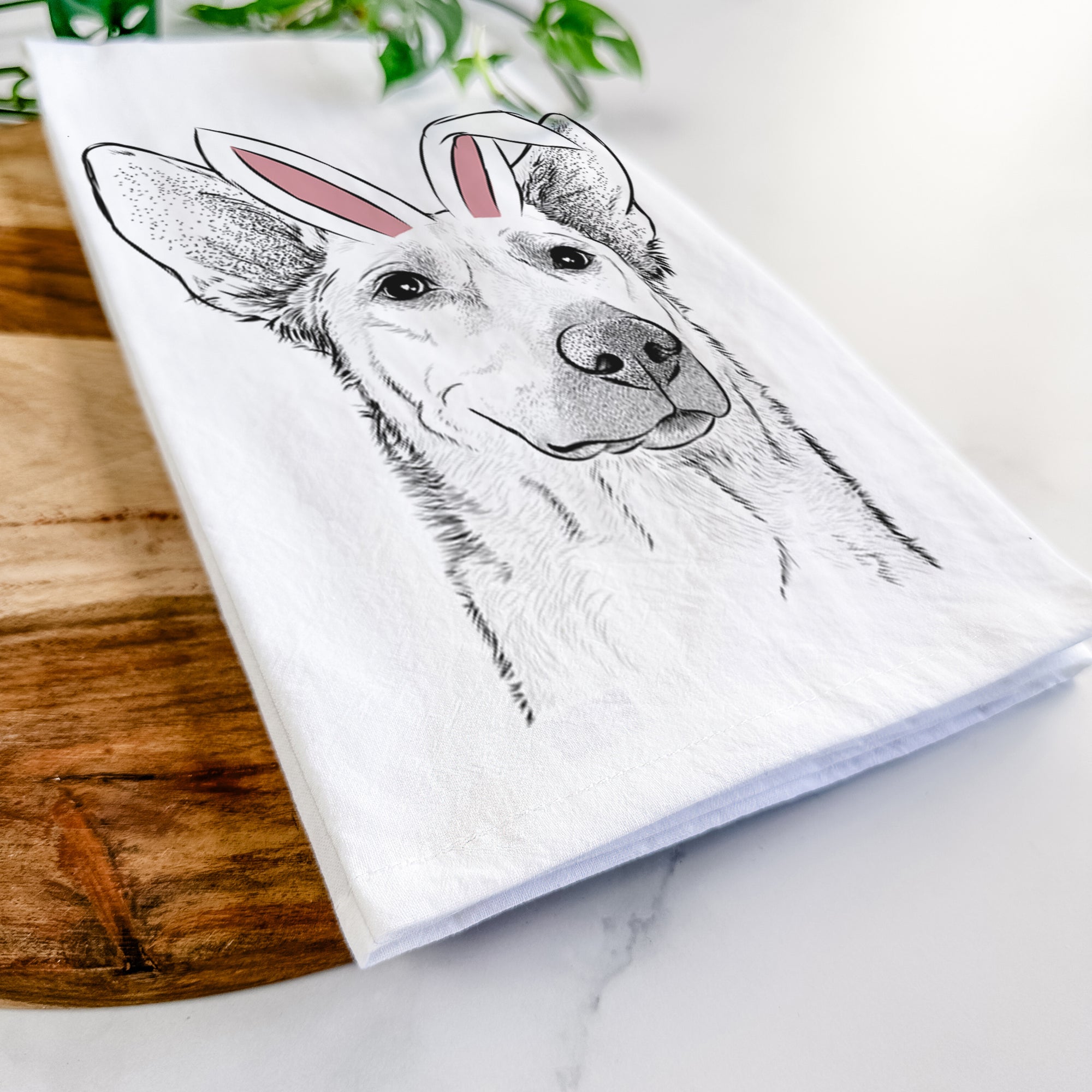 Ember the Shepherd Mix Tea Towel