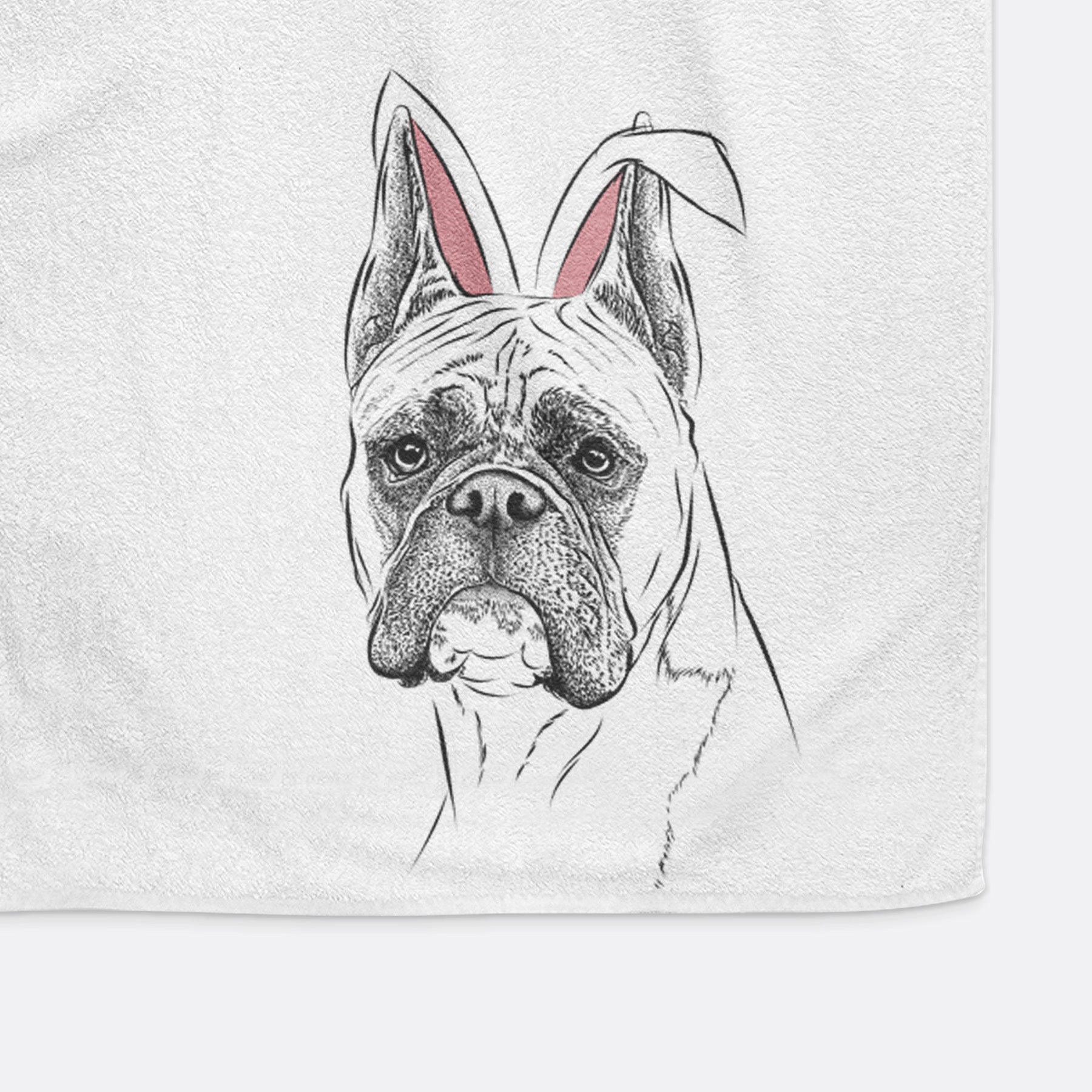 Ezra the Boxer Premium Hand Towel