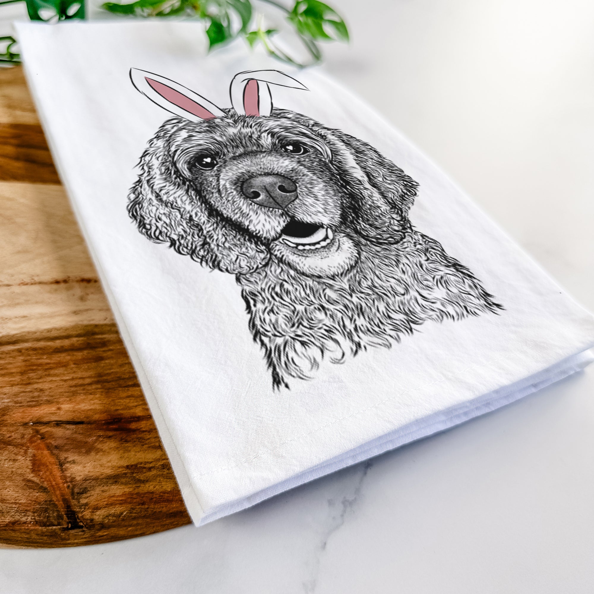 Fannie Mae the Cocker Spaniel Tea Towel