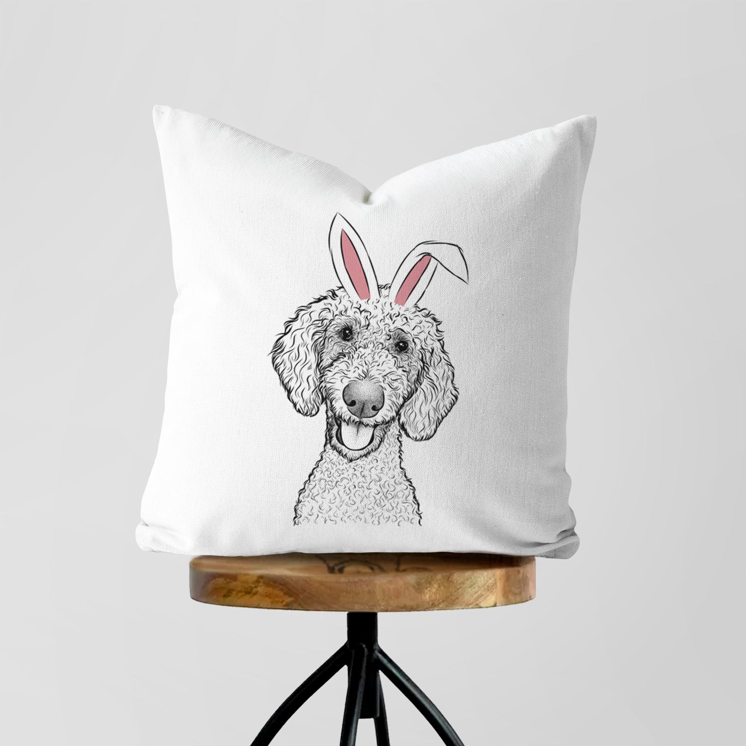 Fenway the Goldendoodle - Throw Pillow Cover