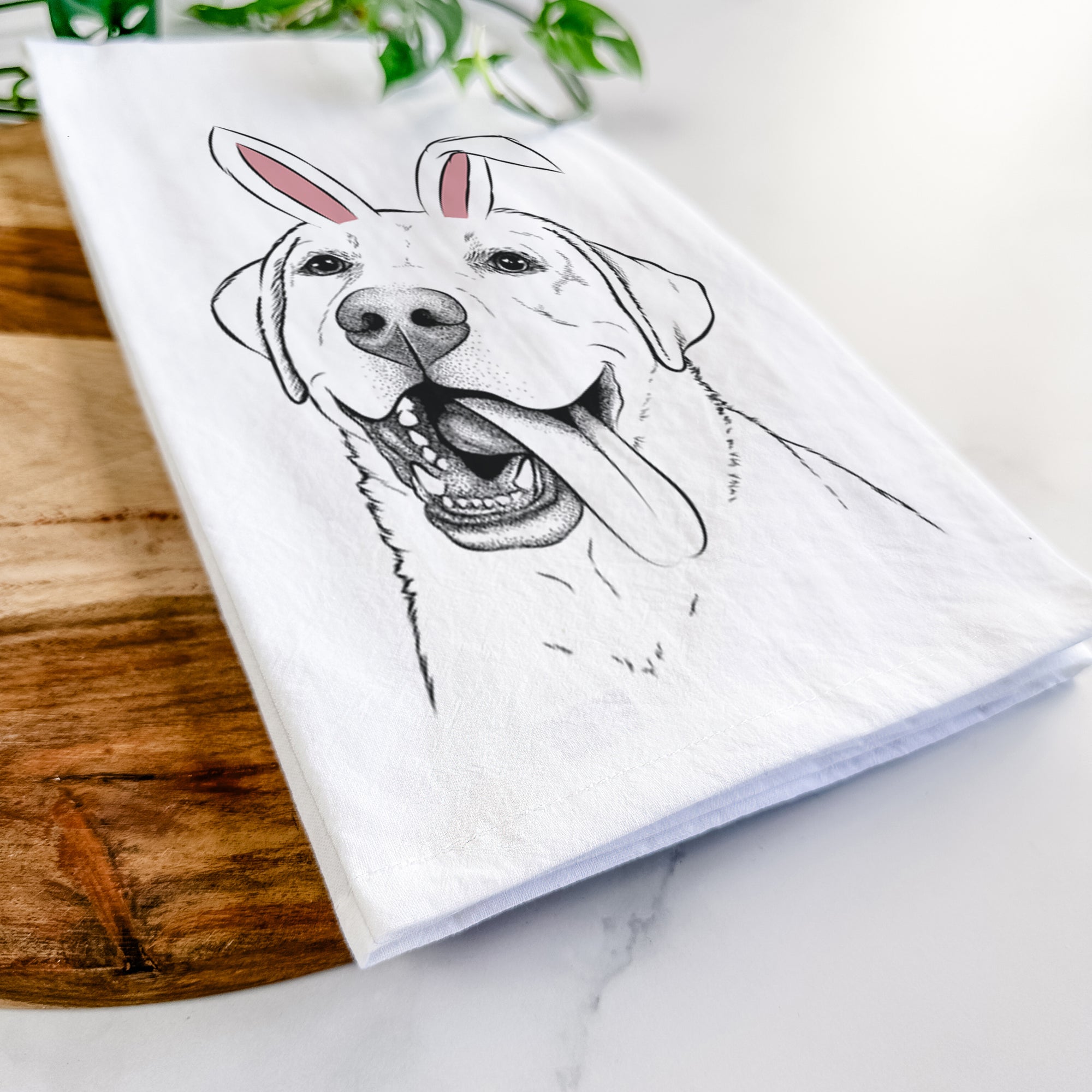 Finn the Labrador Retriever Tea Towel