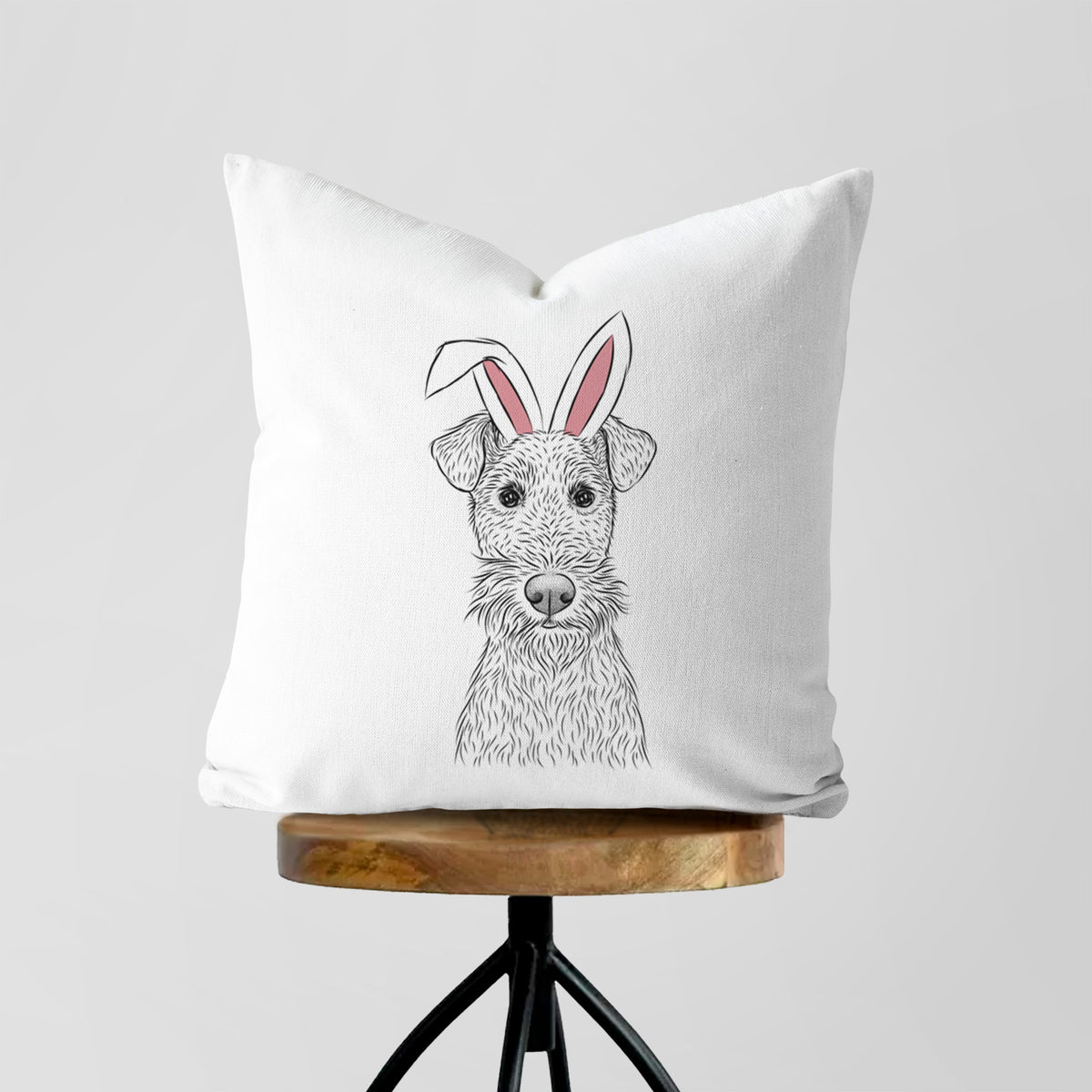 Fitz the Wire Fox Terrier - Throw Pillow Cover