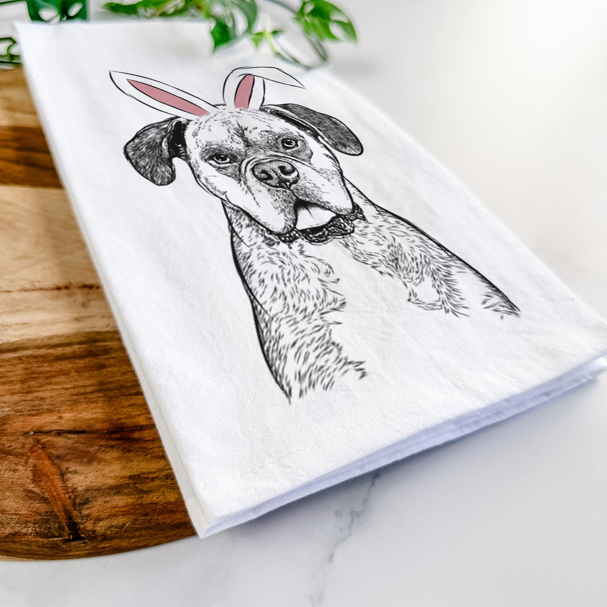 Floydie Bear the Boxer Tea Towel