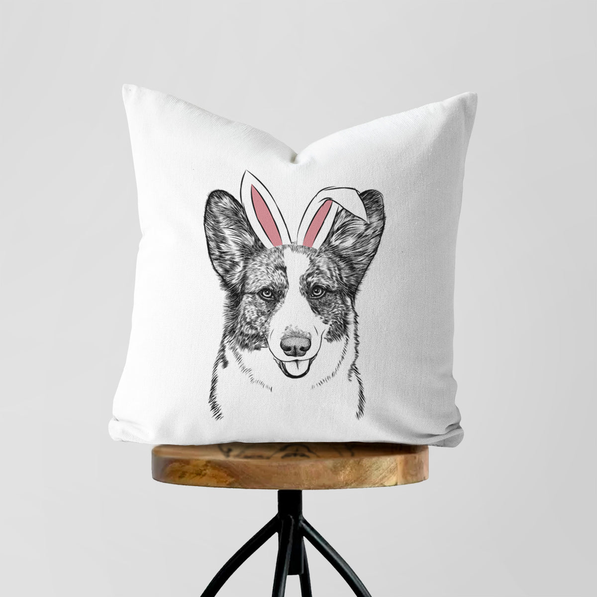 Gabby the Cardigan Welsh Corgi - Throw Pillow Cover