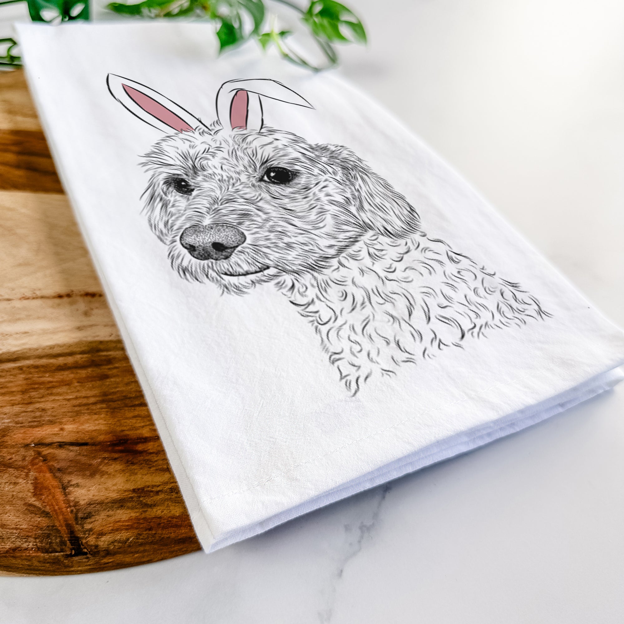 Georgie Boy the Mixed Breed Tea Towel