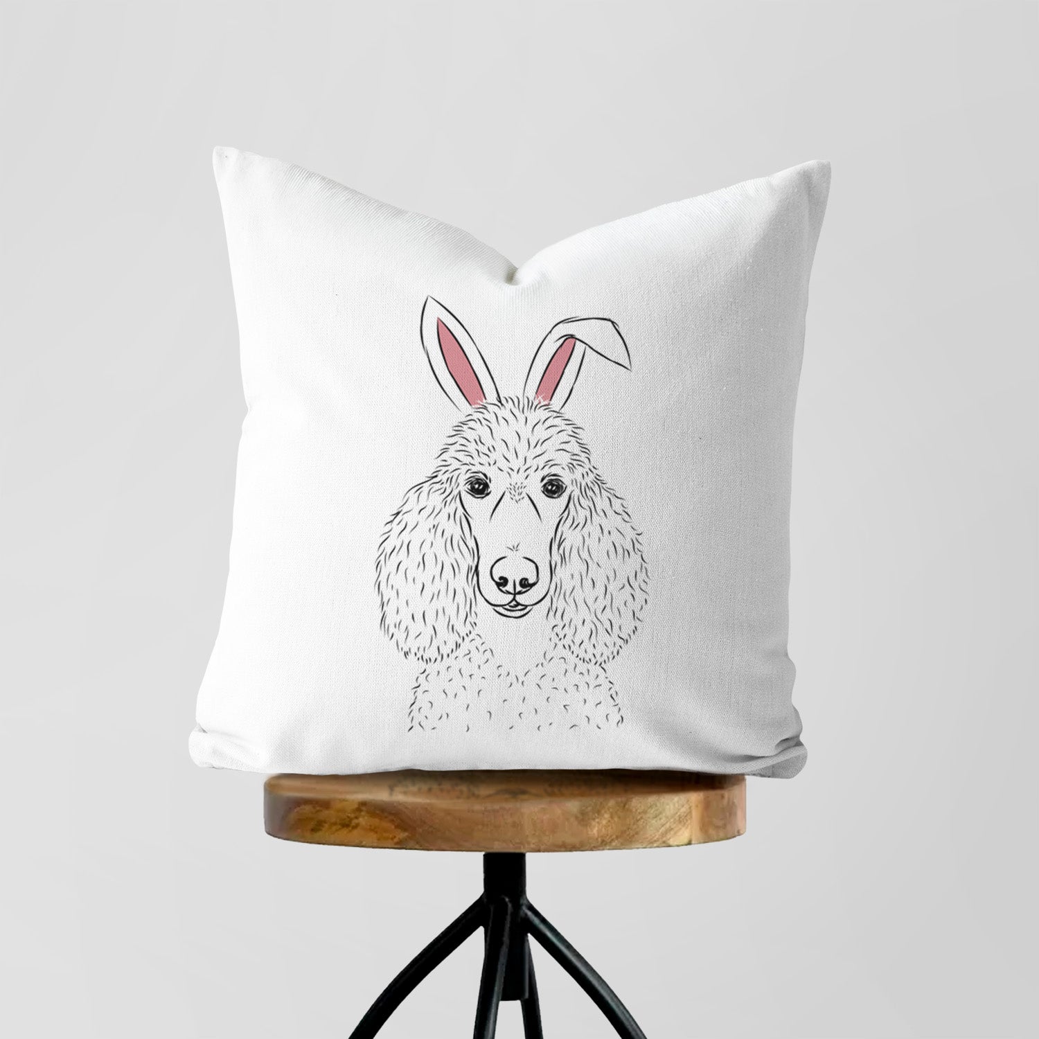 Giovanni the Poodle - Throw Pillow Cover