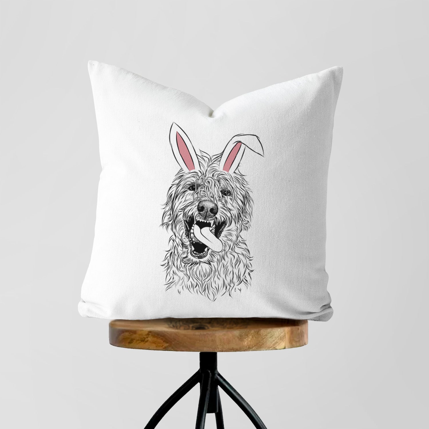 Groot the Irish Wolfhound - Throw Pillow Cover