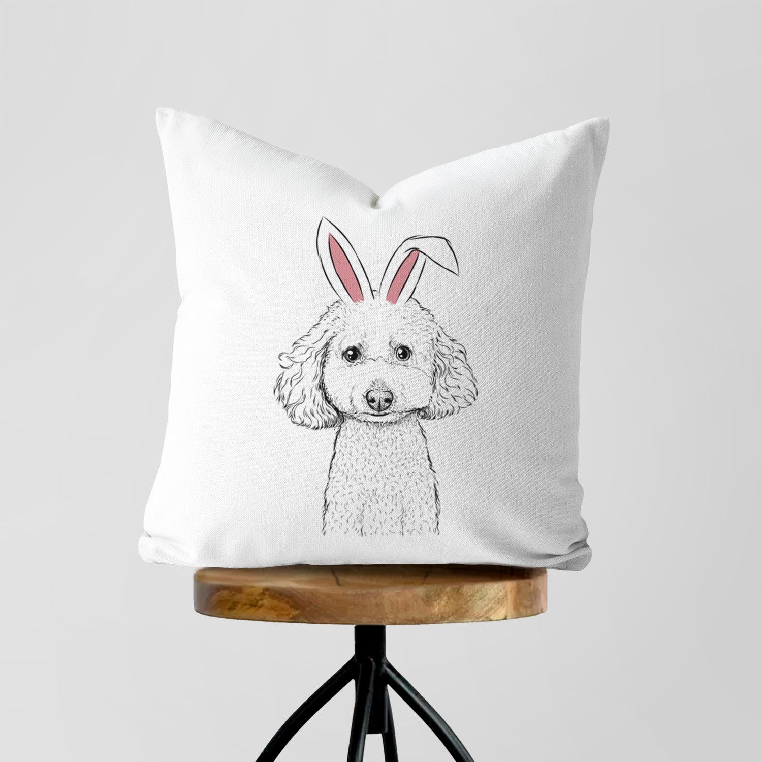 Guinness the Toy Poodle Mix - Throw Pillow Cover