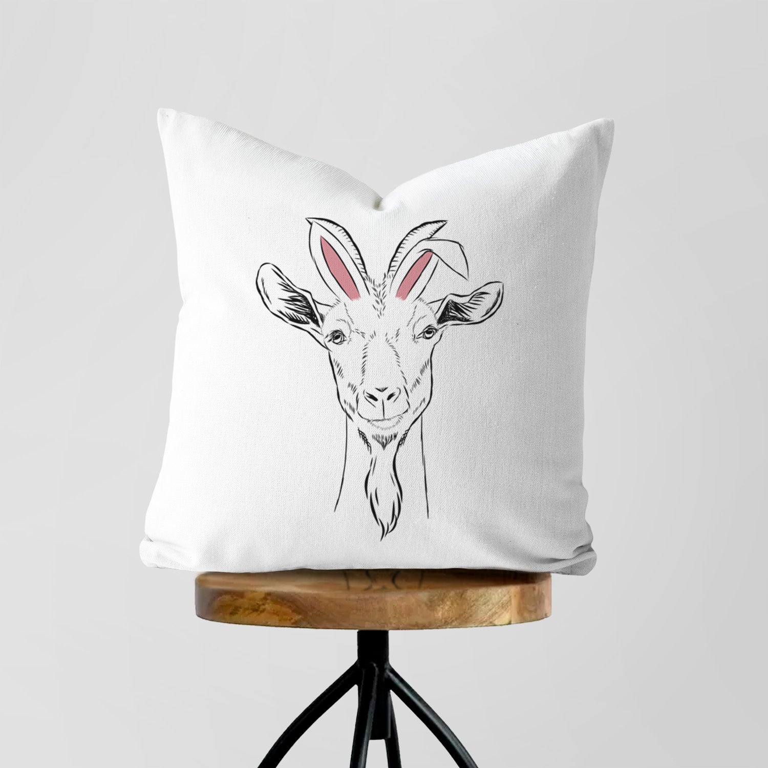 Gunnar the Goat - Throw Pillow Cover