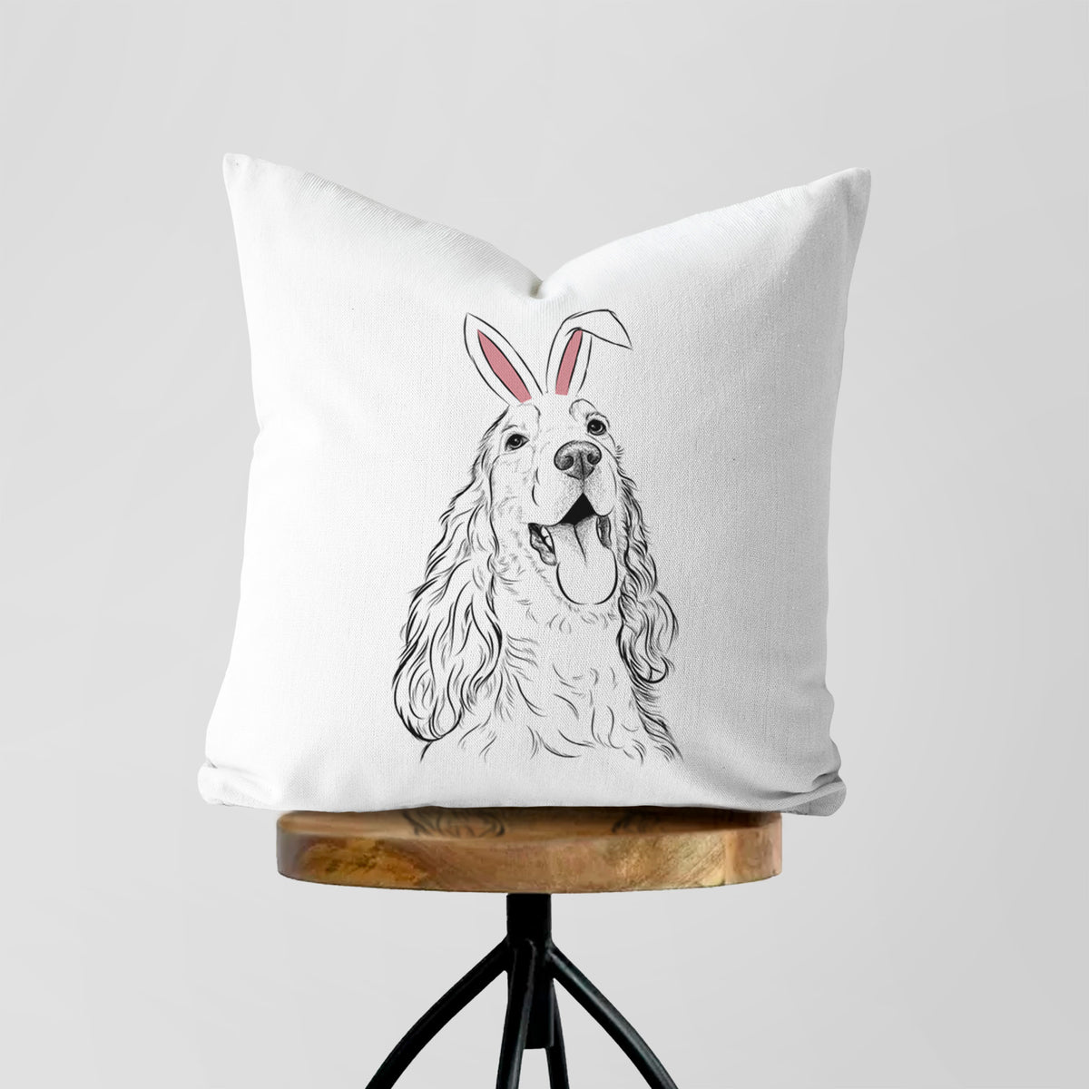 Happy Henry the English Cocker Spaniel - Throw Pillow Cover