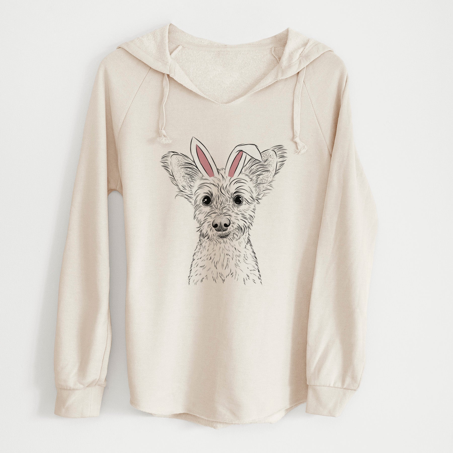 Easter Heidi the Schnauzer Mix - Cali Wave Hooded Sweatshirt