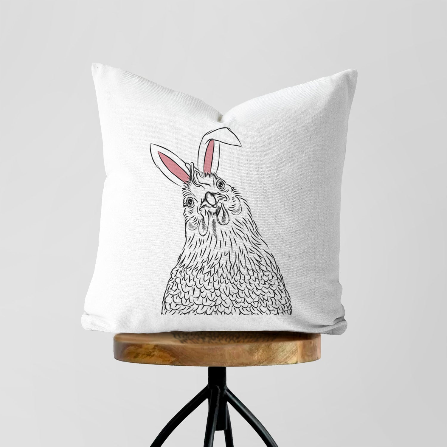 Henrietta the Chicken - Throw Pillow Cover