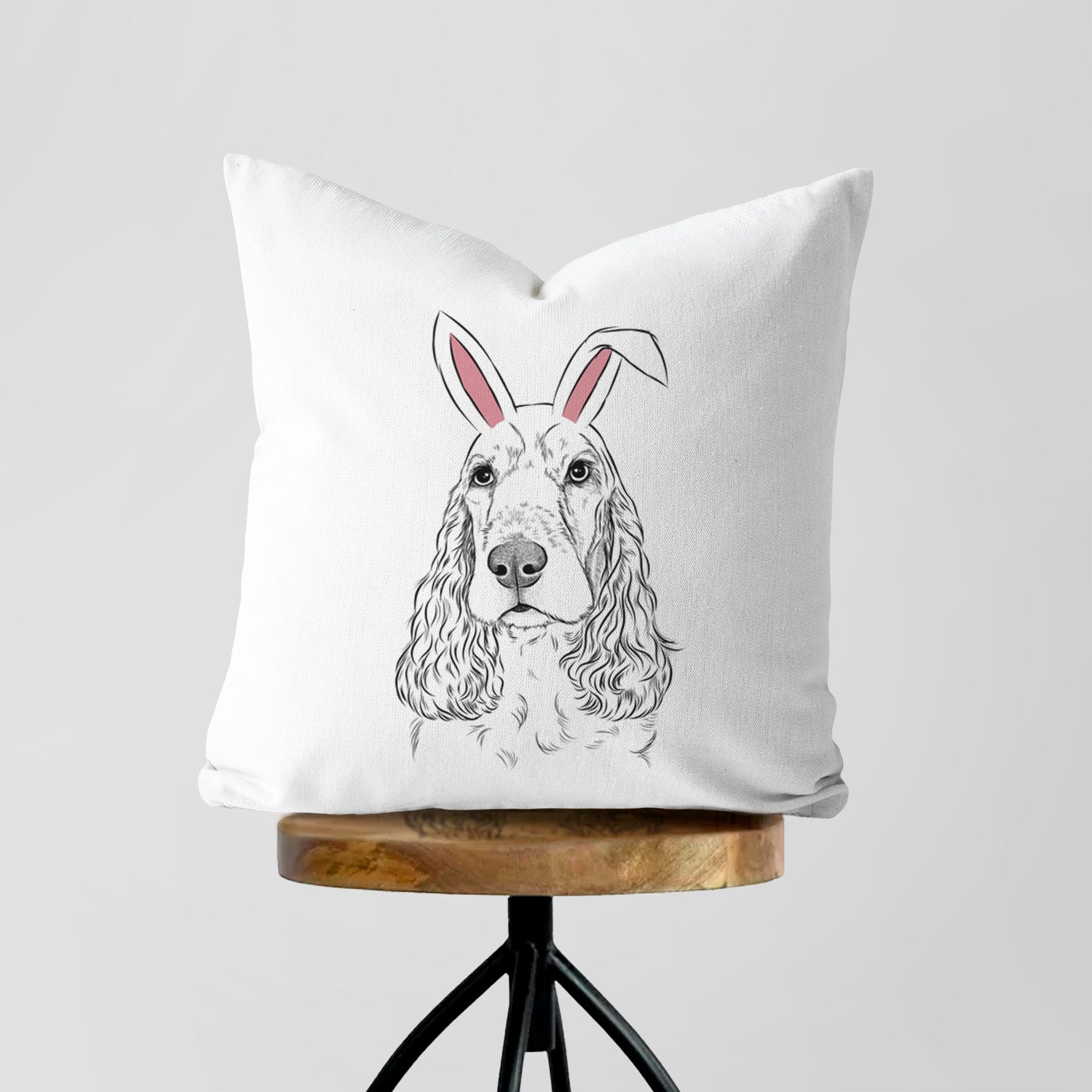 Henry the English Cocker Spaniel - Throw Pillow Cover
