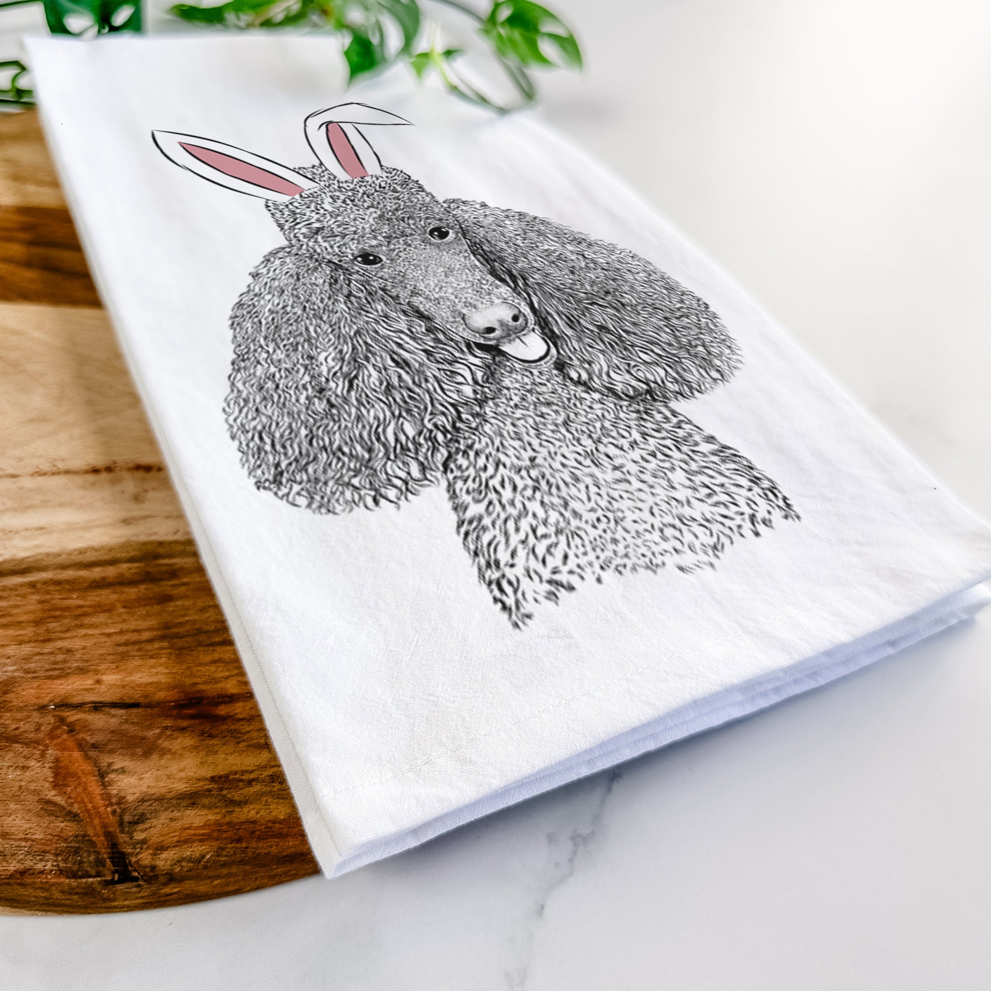 Henry the Standard Poodle Tea Towel