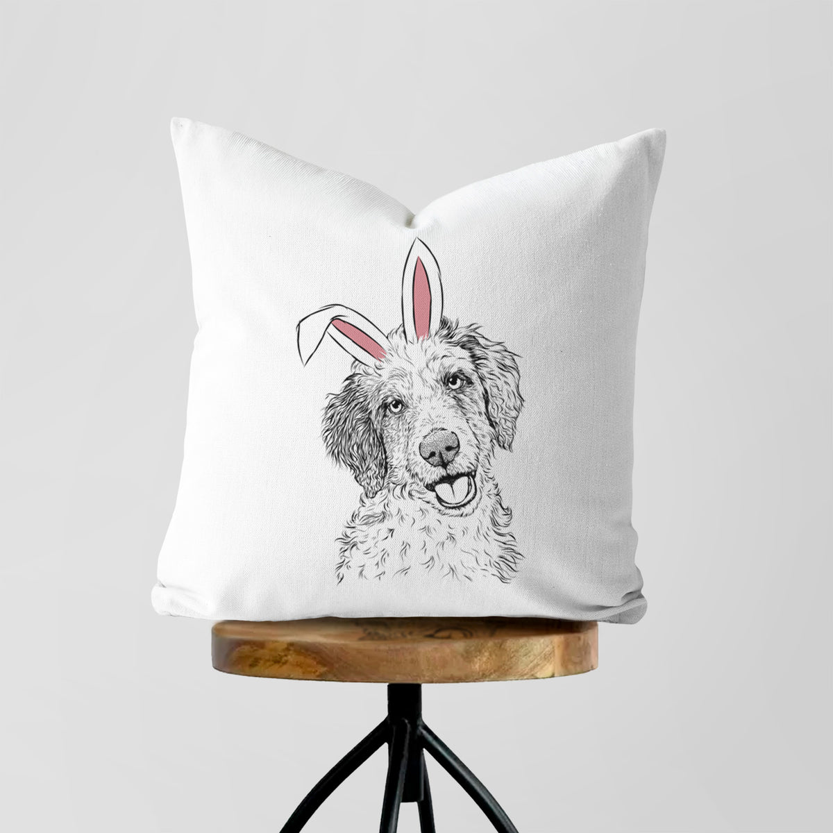 Hoge the Aussiedoodle - Throw Pillow Cover
