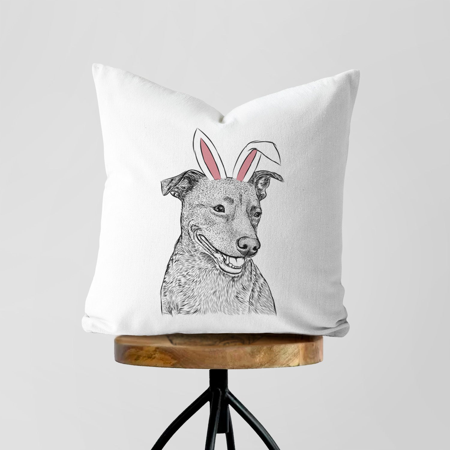 Honey the Lab Pit Mix - Throw Pillow Cover