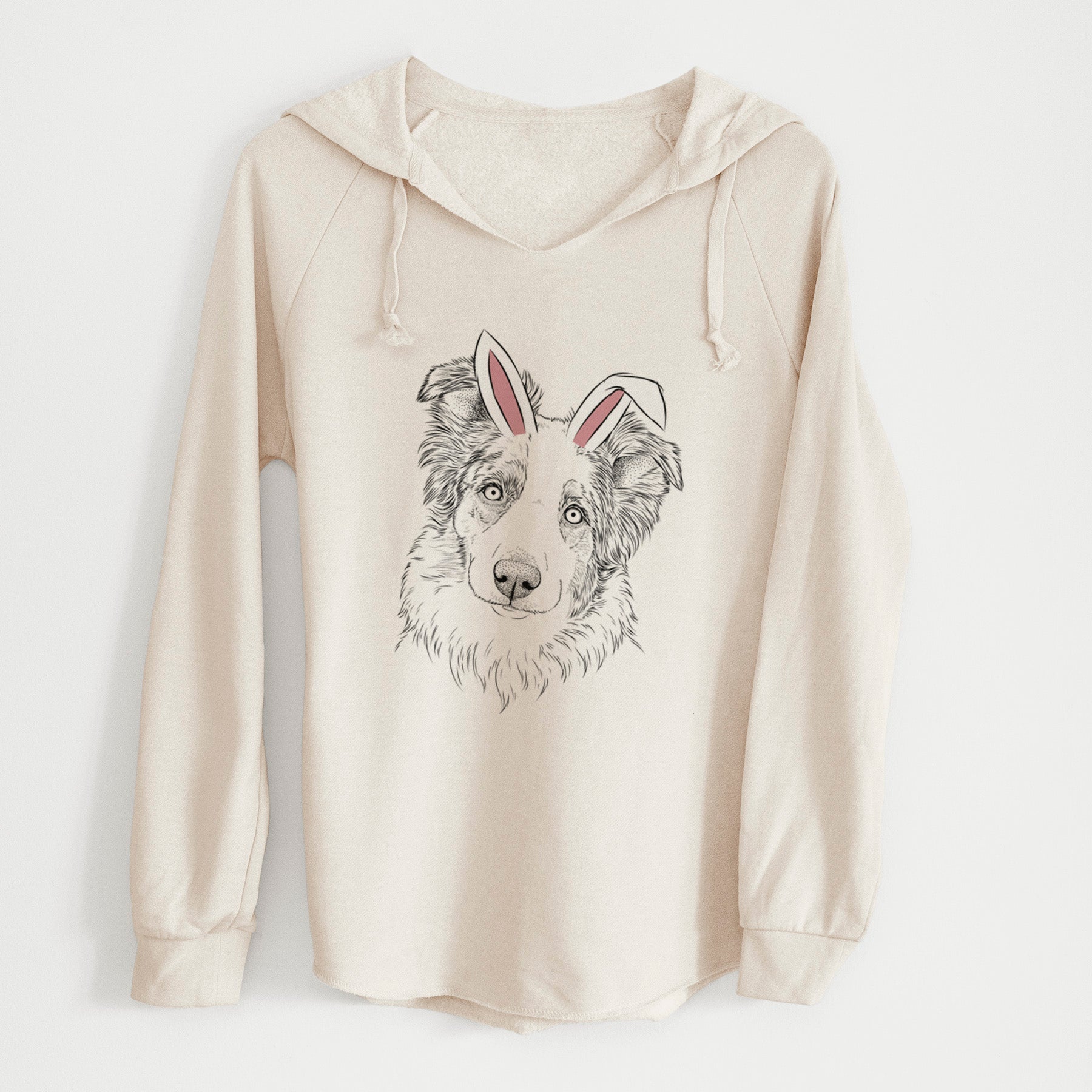 Easter HoneyBee the Miniature Australian Shepherd - Cali Wave Hooded Sweatshirt