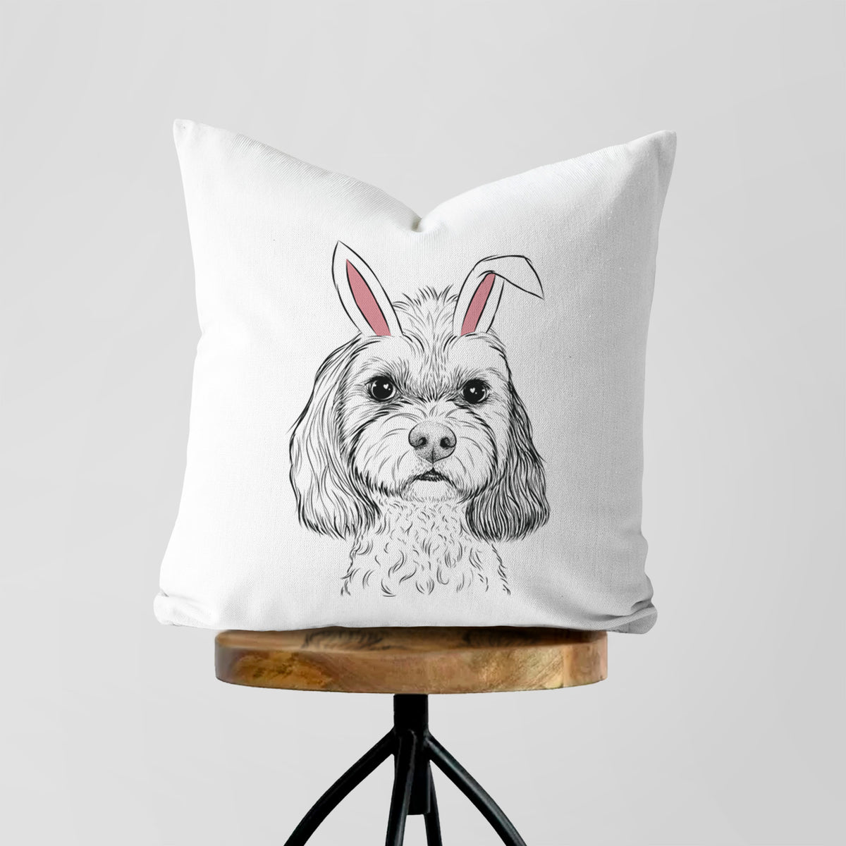 Jasper Diggins the Cavapoo - Throw Pillow Cover