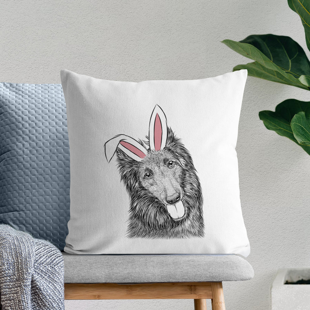 Jaxx the Belgian Tervuren - Throw Pillow Cover