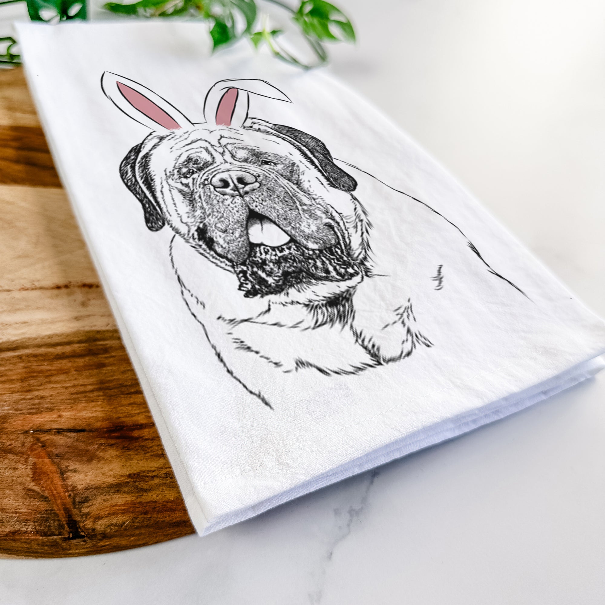 Jed the English Mastiff Tea Towel