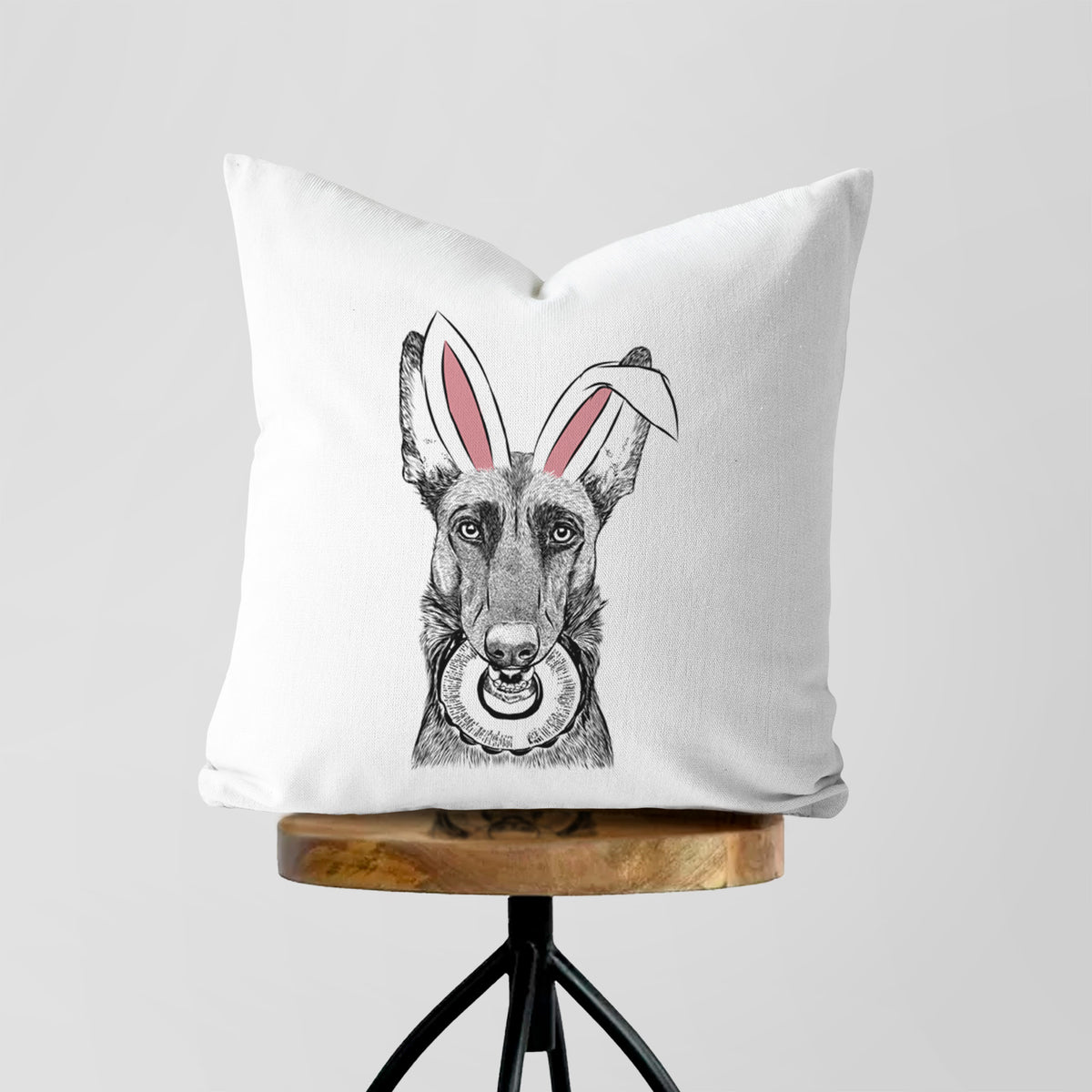 Juno the Belgian Malinois - Throw Pillow Cover