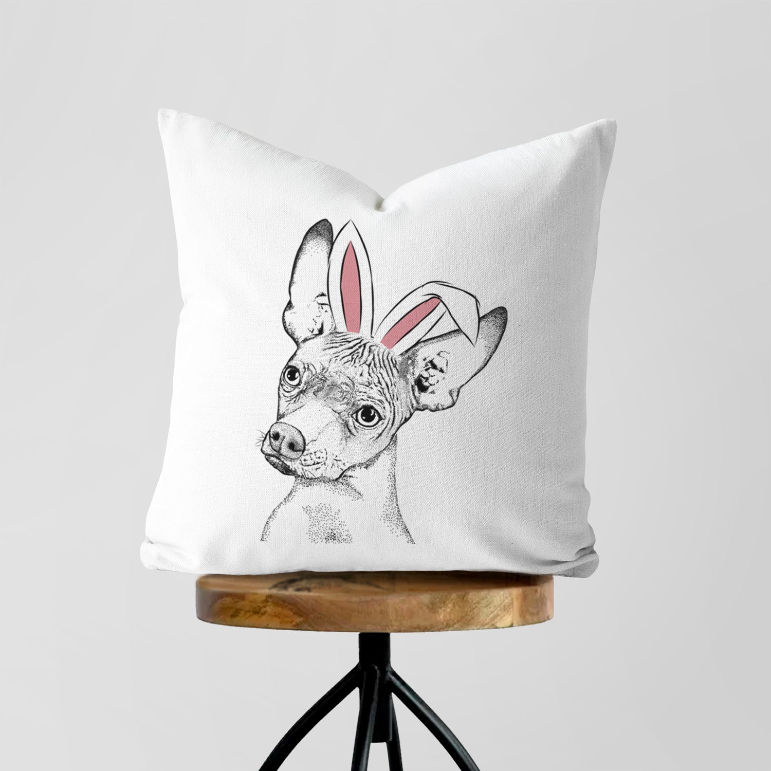 Kahlo the Xoloitzcuintli - Throw Pillow Cover