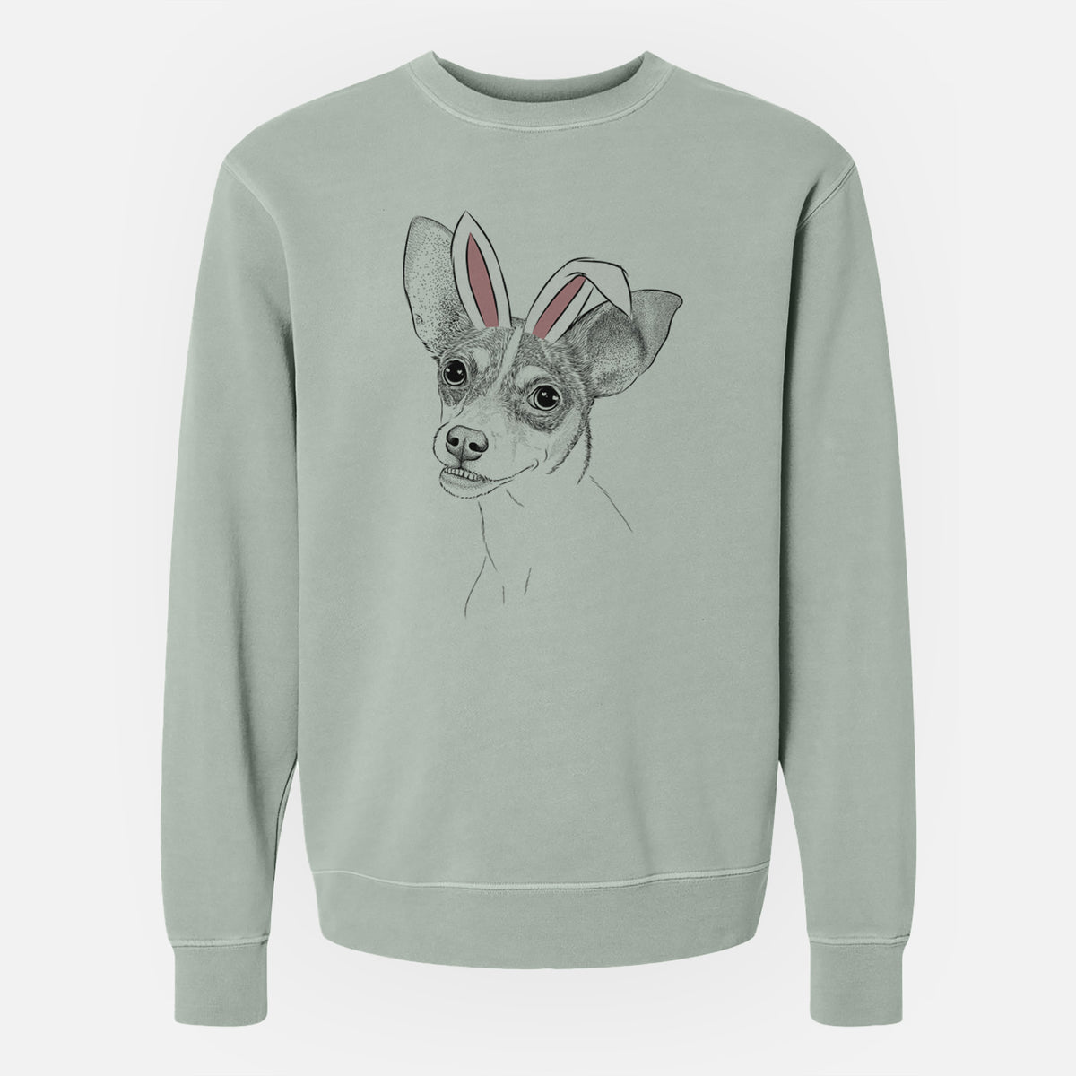 Easter Kailani the Chihuahua Mix - Unisex Pigment Dyed Crew Sweatshirt
