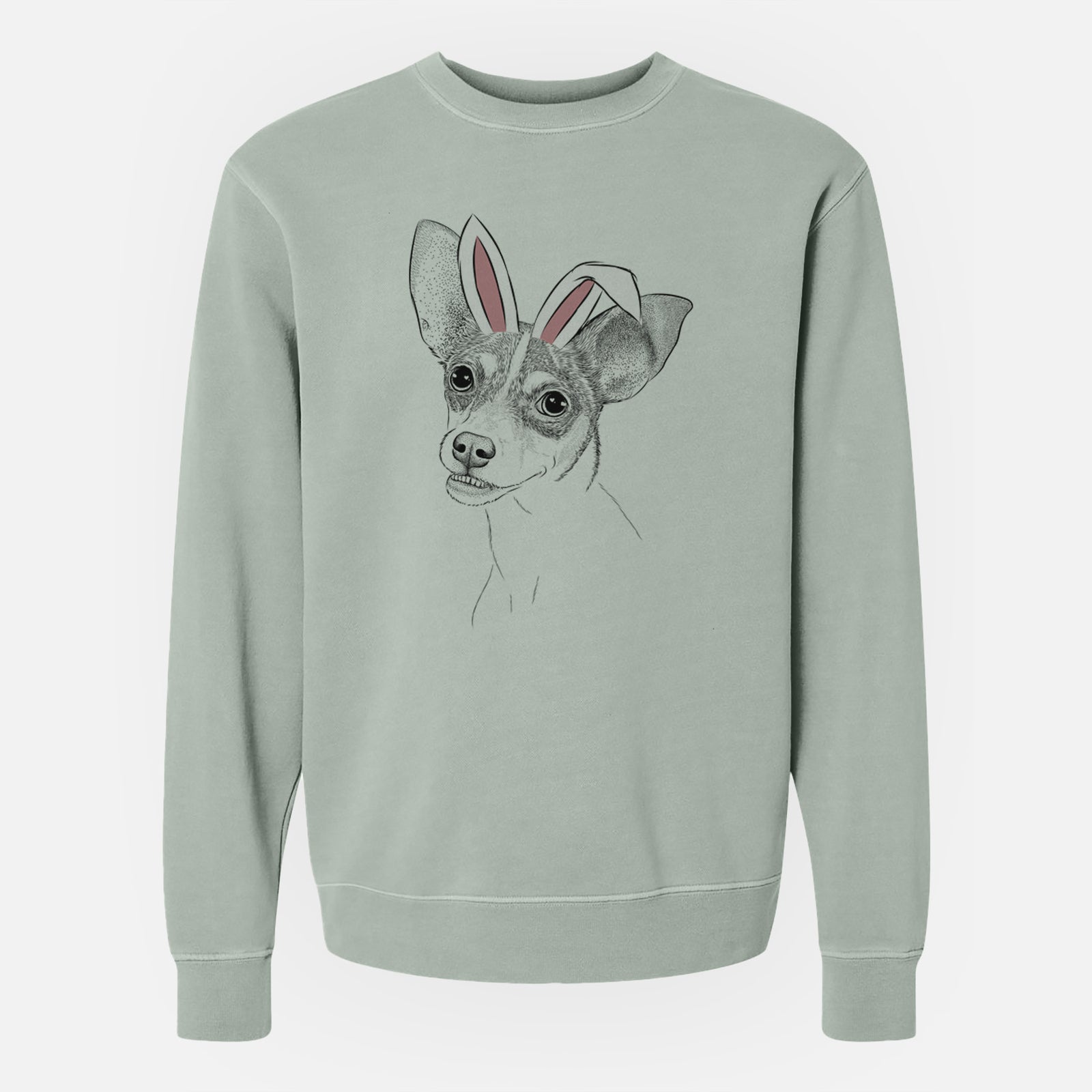 Easter Kailani the Chihuahua Mix - Unisex Pigment Dyed Crew Sweatshirt