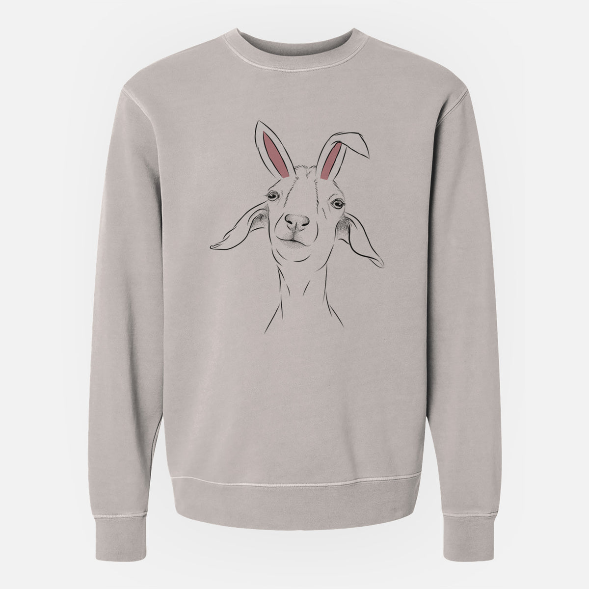 Easter Kara Dune the Spanish Boer Goat - Unisex Pigment Dyed Crew Sweatshirt