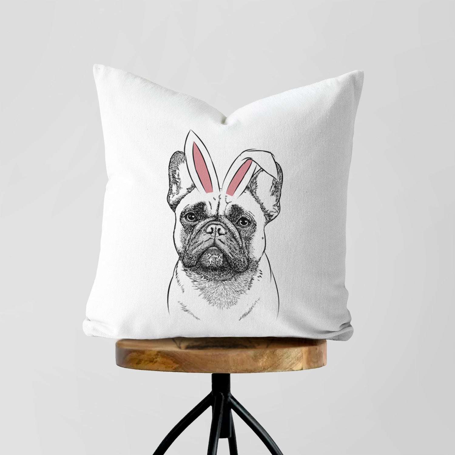 Kingsleigh the French Bulldog - Throw Pillow Cover