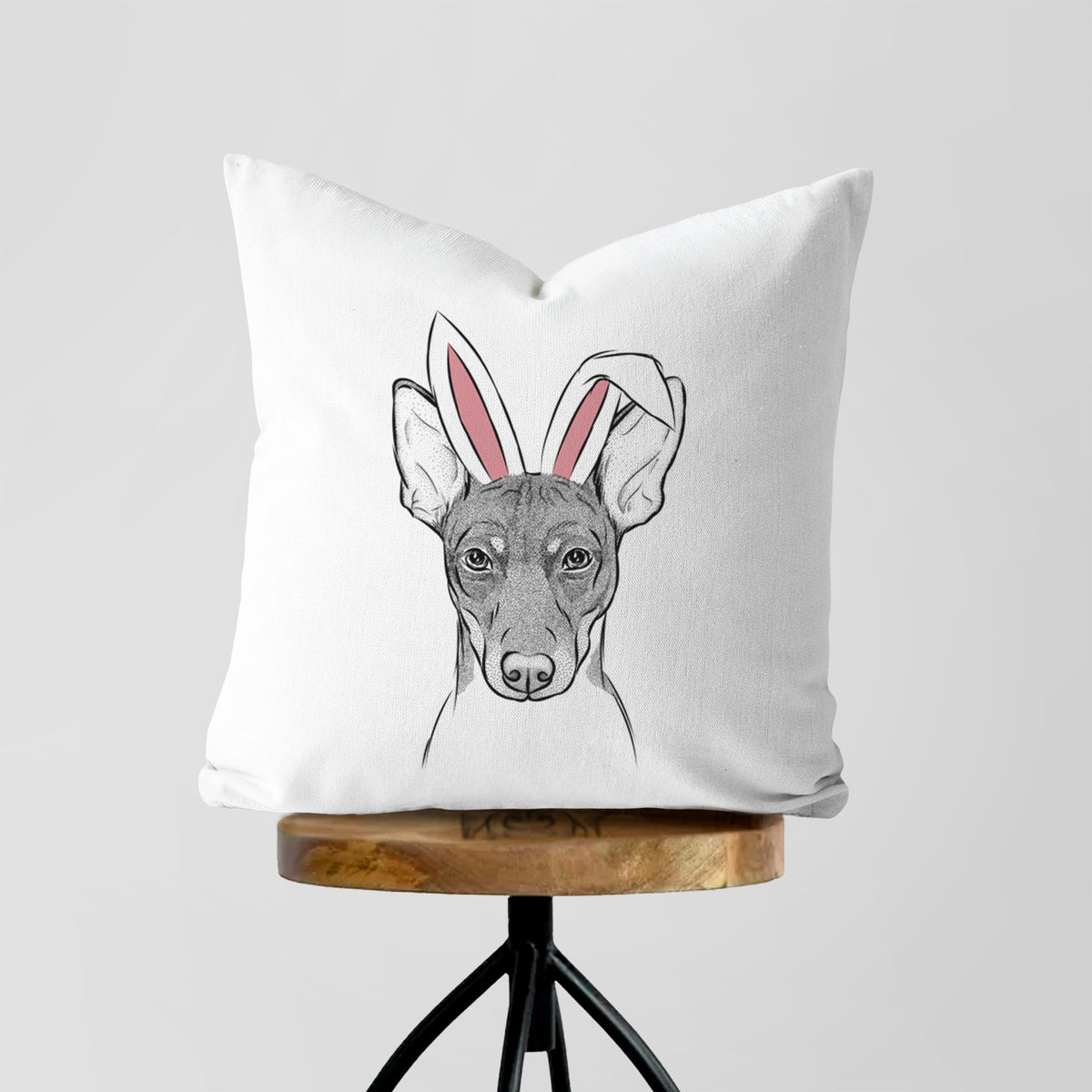 Knox the Rat Terrier - Throw Pillow Cover
