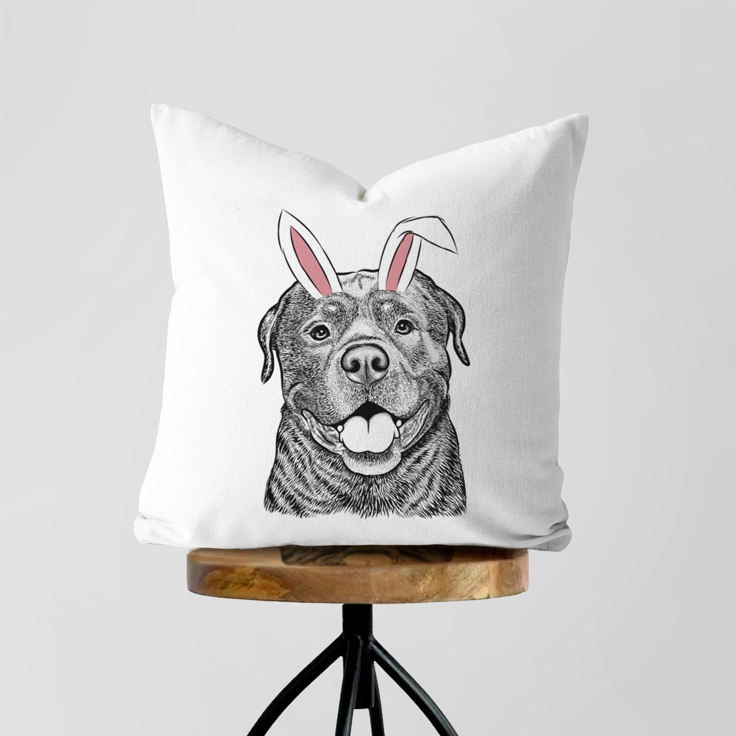 Kojak the Rottweiler - Throw Pillow Cover