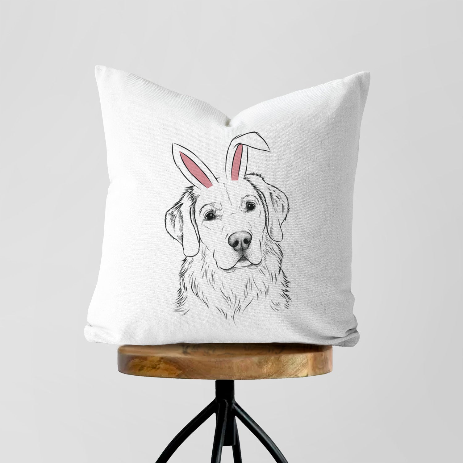 Kula the Golden Retriever - Throw Pillow Cover