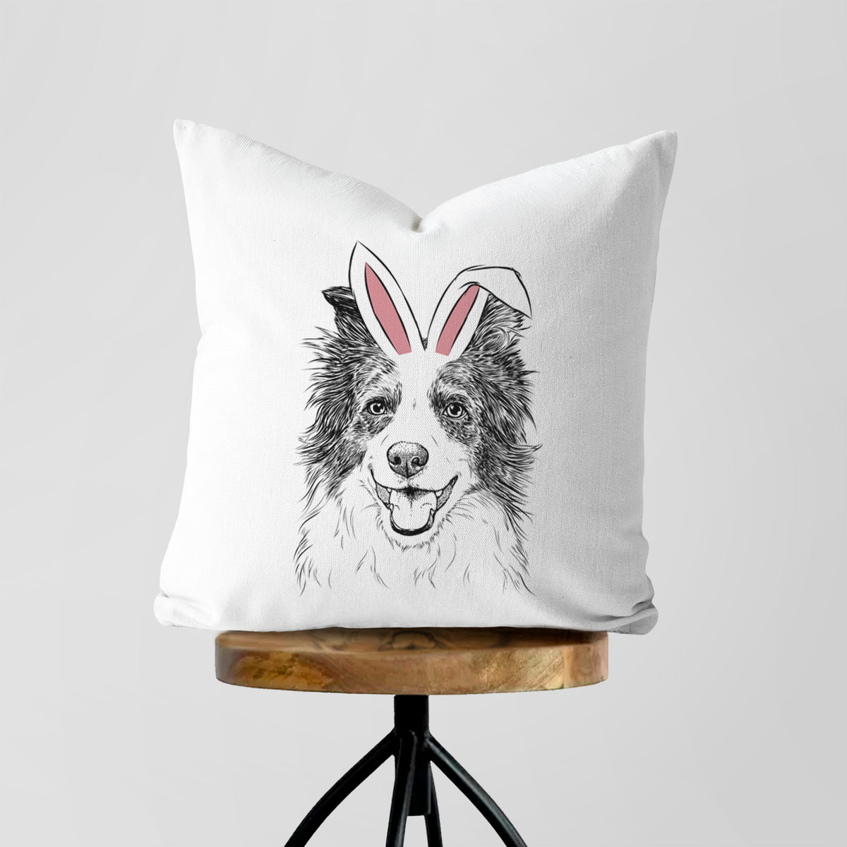 Kylee the Border Collie - Throw Pillow Cover