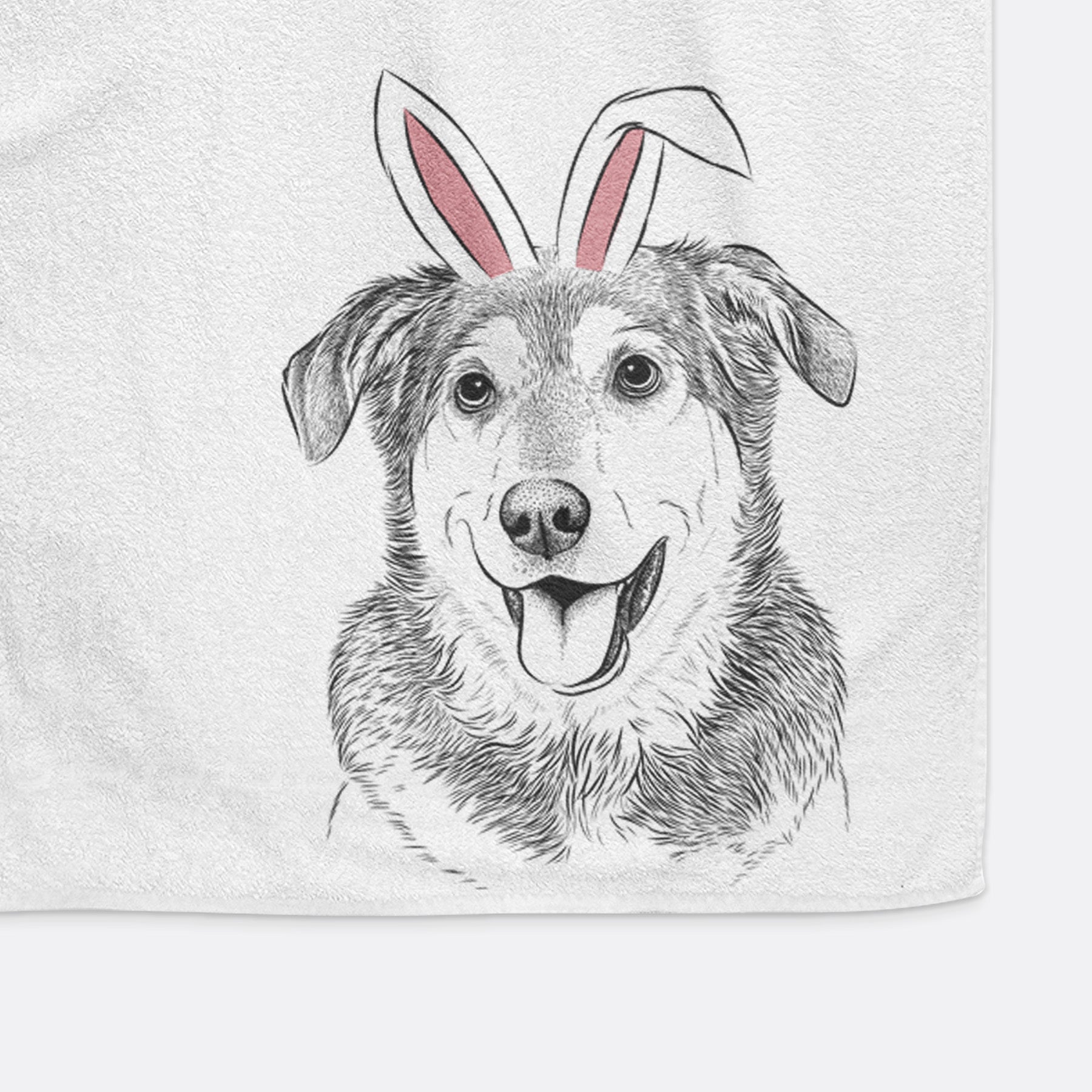 Lance the Lab/Shepherd Mix Decorative Hand Towel