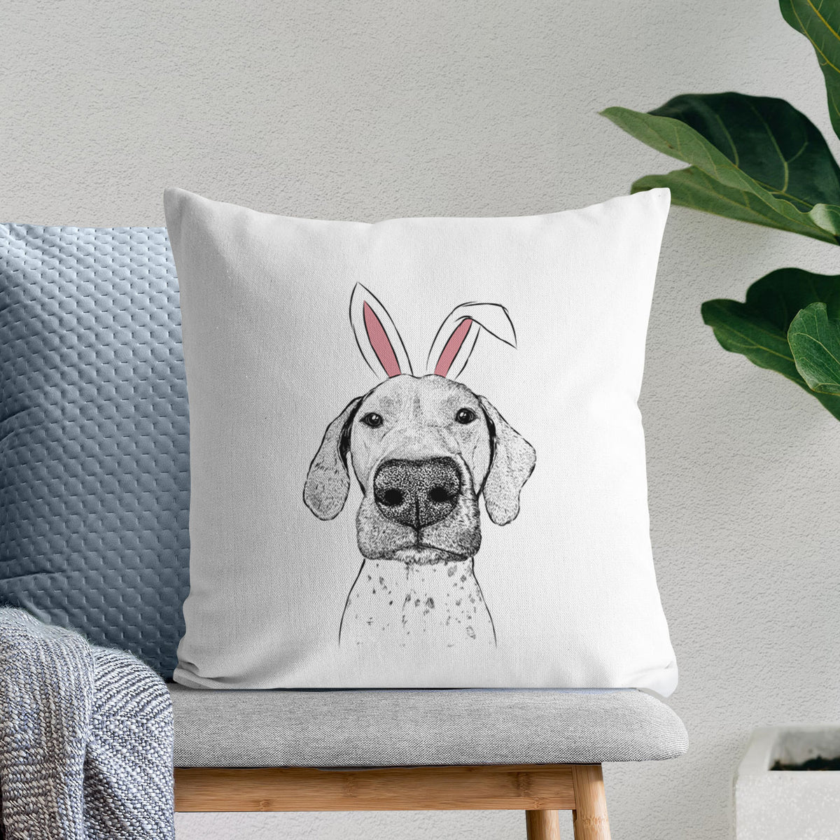 Leroy the German Shorthaired Pointer - Throw Pillow Cover