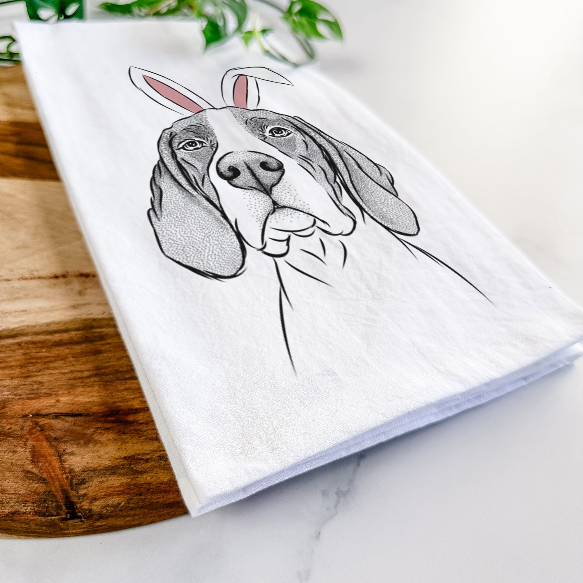 Liam the English Pointer Tea Towel