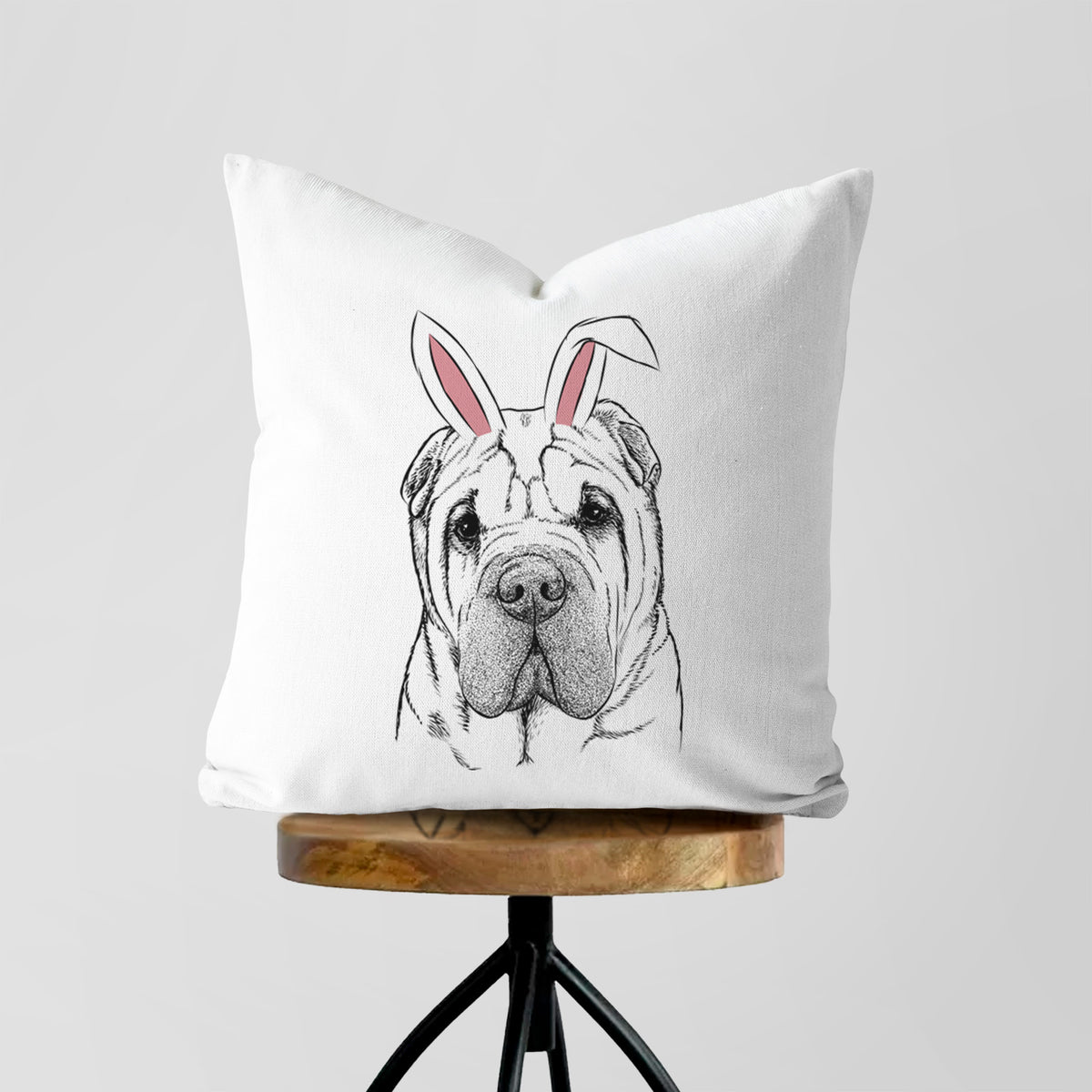 Lilly the Shar Pei - Throw Pillow Cover