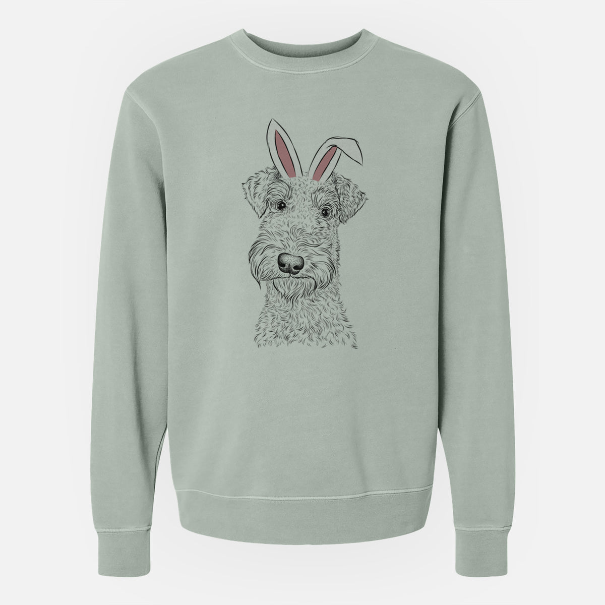 Easter Roc Haven Maggie May the Airedale Terrier - Unisex Pigment Dyed Crew Sweatshirt