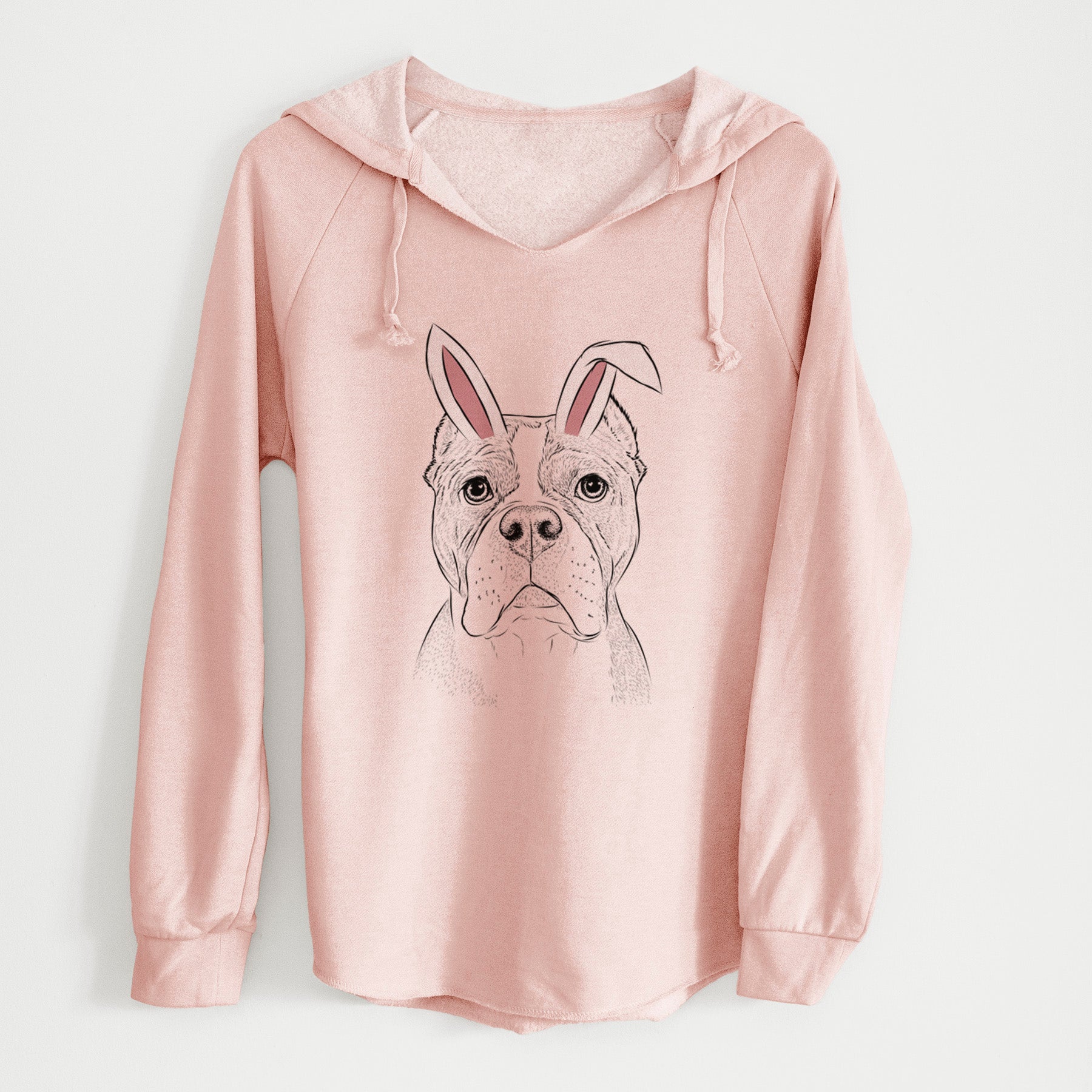 Easter Maggie the American Bulldog - Cali Wave Hooded Sweatshirt