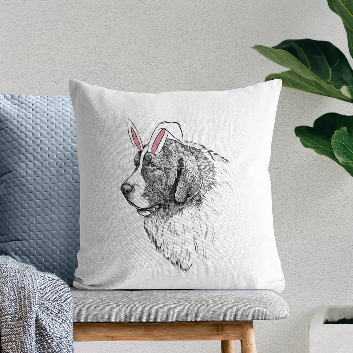 Magnus the Pyrenean Mastiff - Throw Pillow Cover