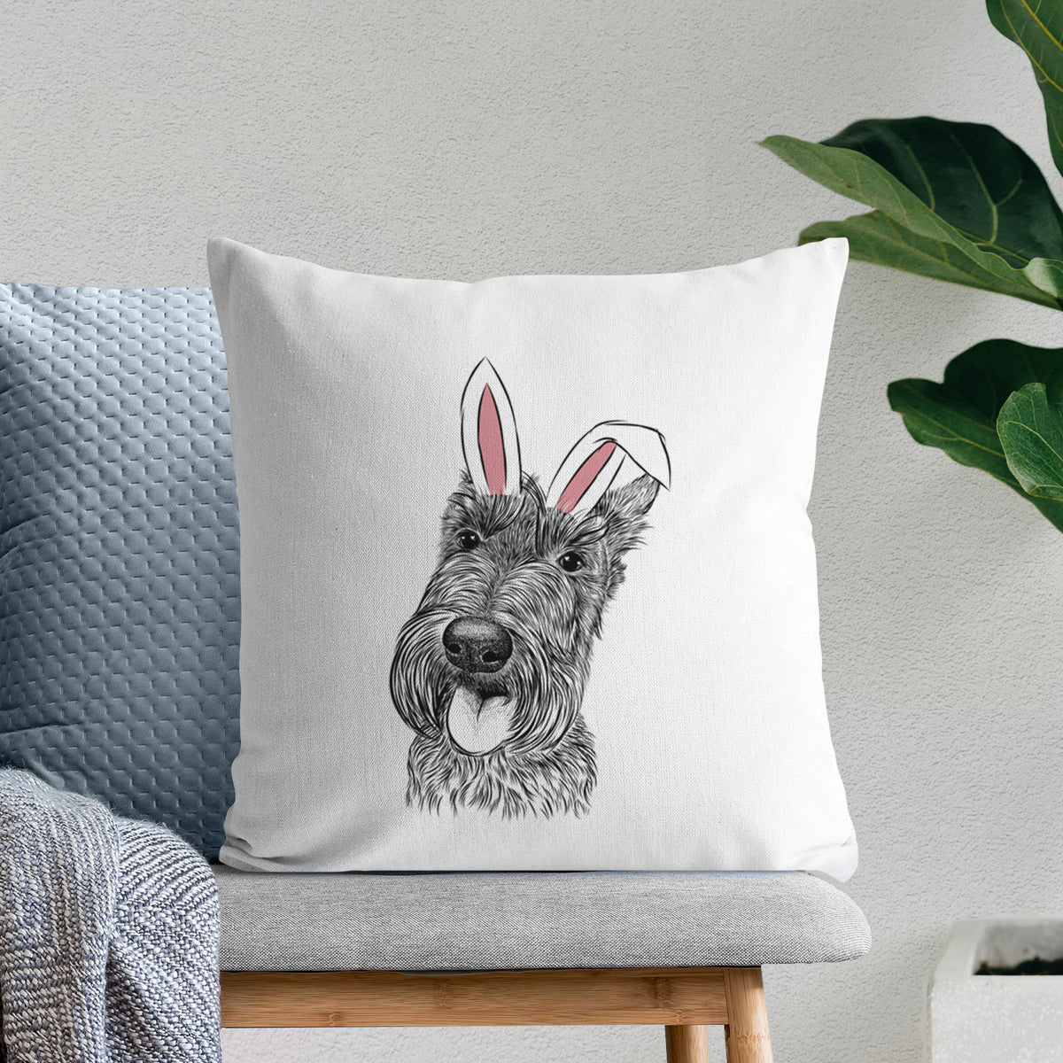 Magnus the Scottish Terrier - Throw Pillow Cover