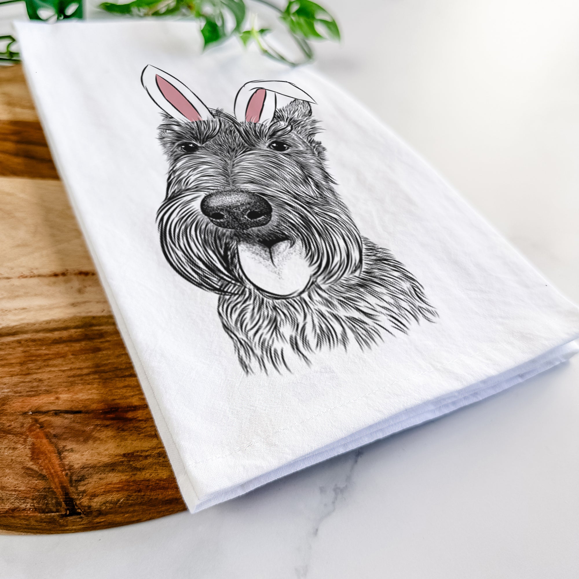 Magnus the Scottish Terrier Tea Towel