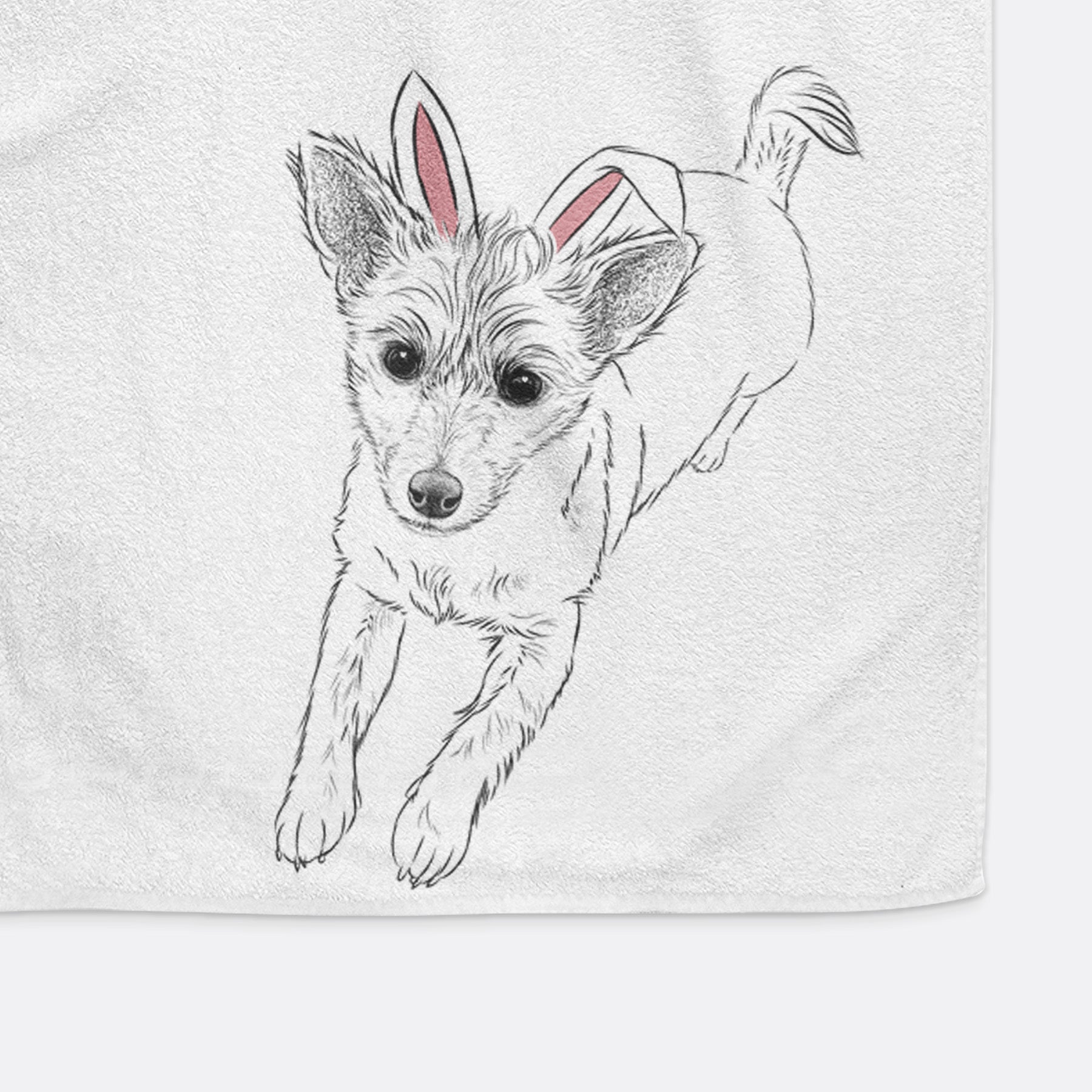 Maisie the Terrier Mix Premium Hand Towel