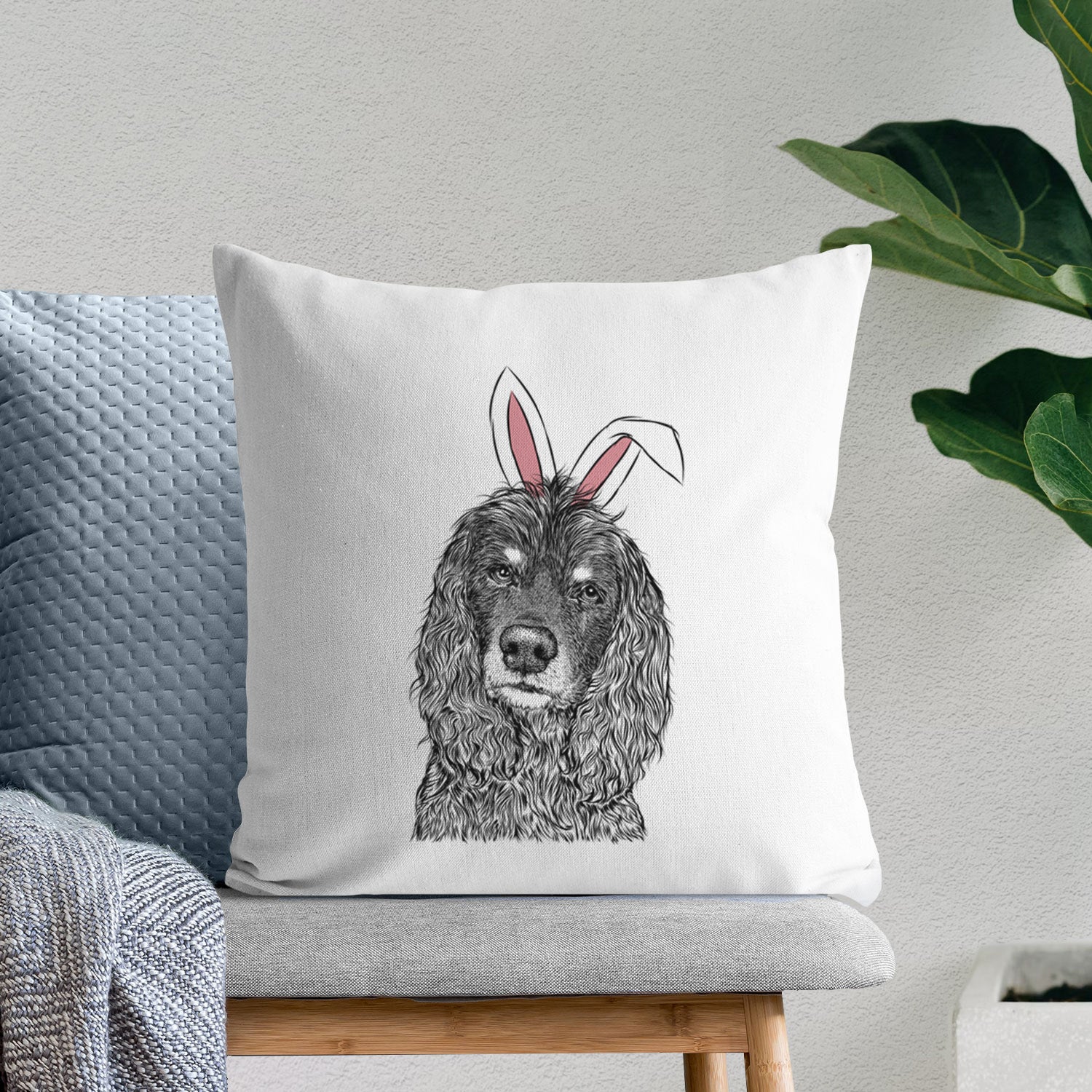 Marley Boy the American Cocker Spaniel - Throw Pillow Cover