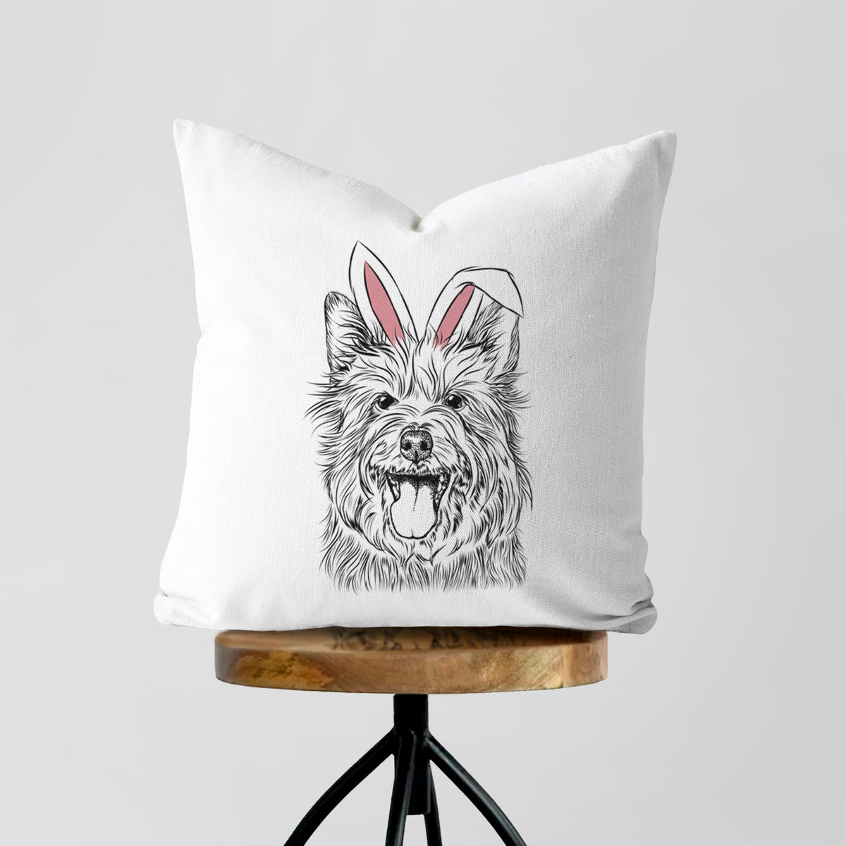 Middy the Australian Terrier - Throw Pillow Cover
