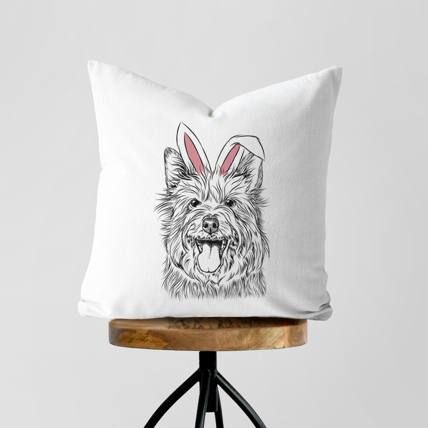 Middy the Australian Terrier - Throw Pillow Cover